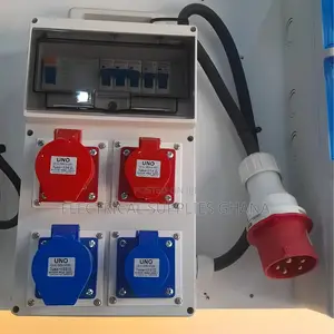 Industrial Distribution Board With Plugs and Sockets