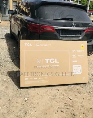 Glossy Led Smart Full HD TCL 55 Inches Electric Black Tv