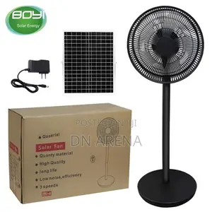 Solar Electric Powered Rechargeable Fan Indoor Outdoor