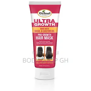 Ultra Growth Basil Castor Oil Pro Growth Hair Mask 8 Oz.