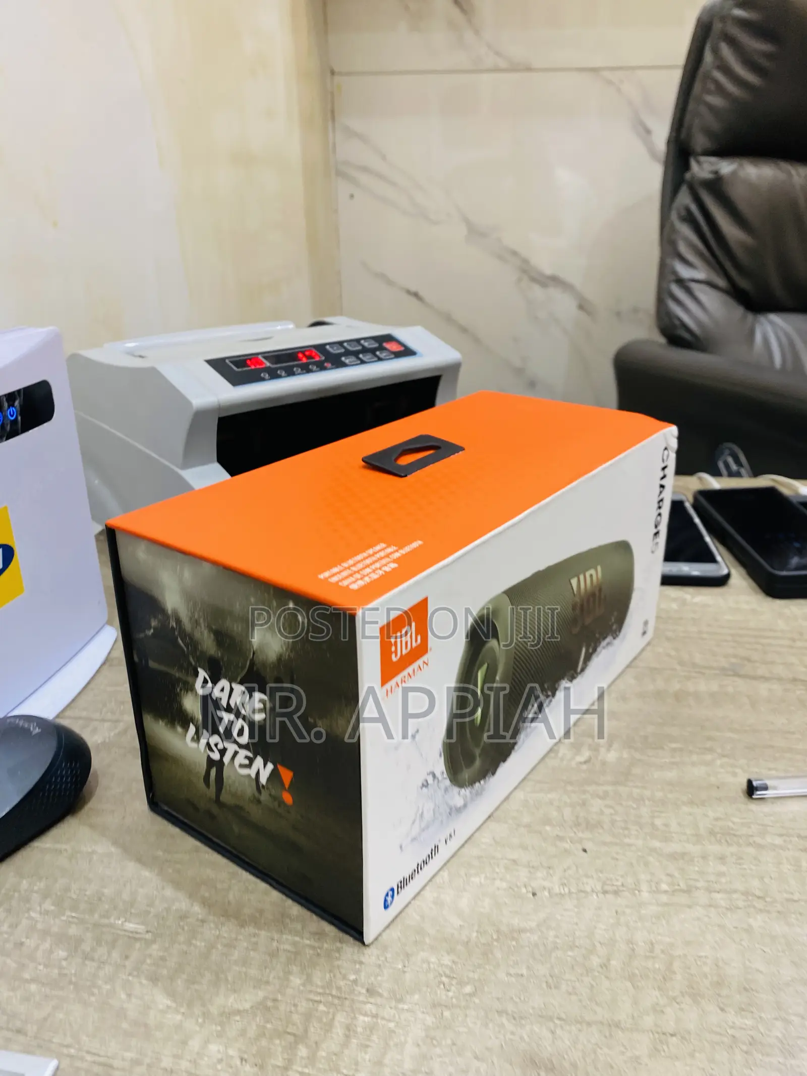 Durable JBL Charge 5 Portable Wireless Bluetooth Speaker.
