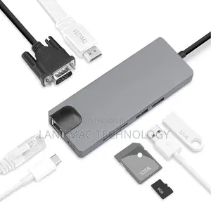 Type C 8-in-1 Adapter8 in 1 Type C to Usb-C Hdmi Adapter