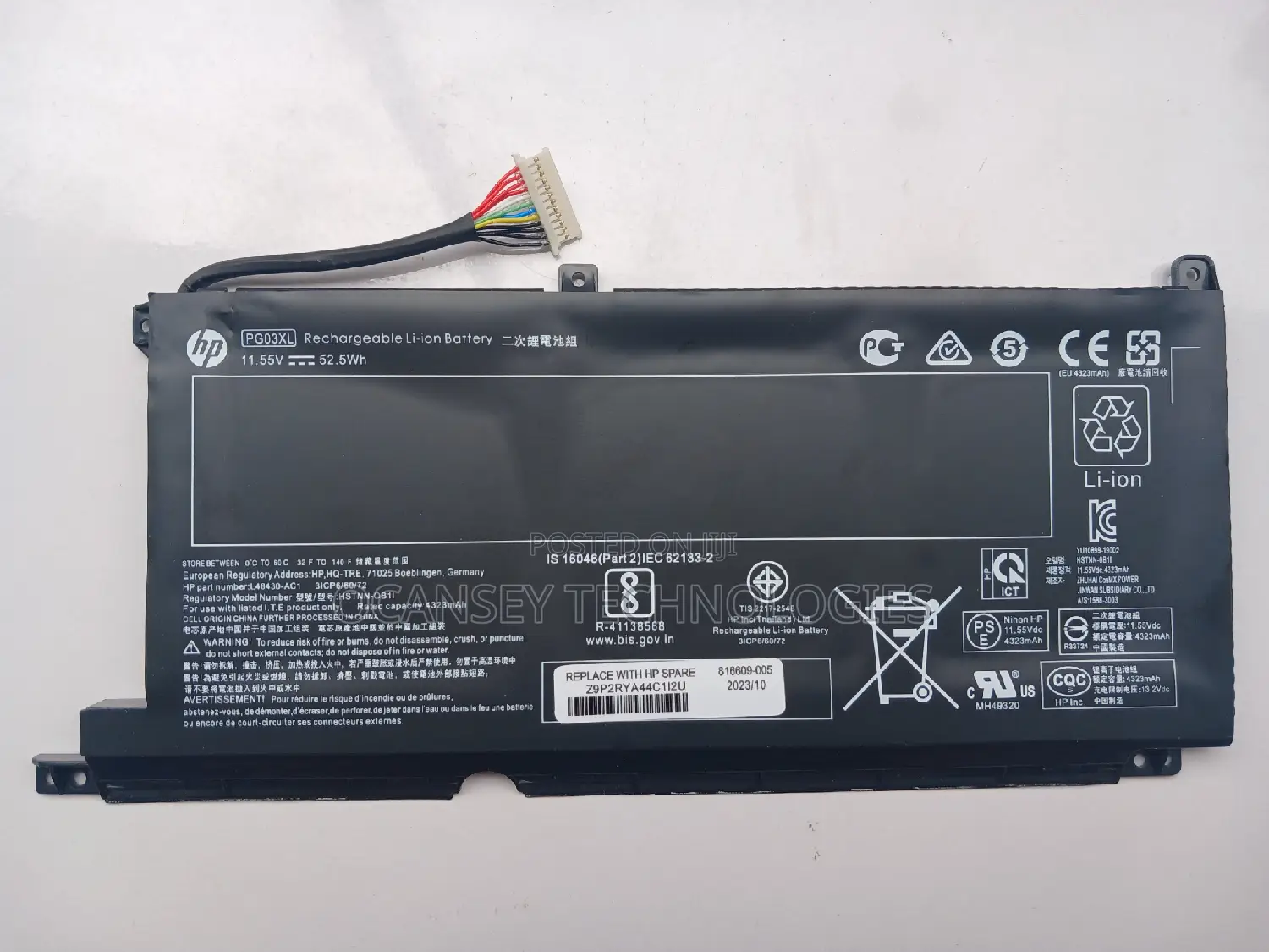 Original Hp Pg03xl Battery for Hp Pavilion Gaming 15-Dk