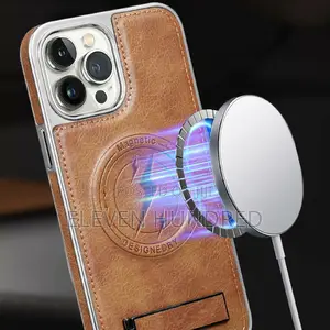 iPhone Leather Case With Mag-Safe and Stand