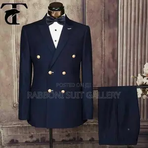 Double Breasted Suit Solid Color