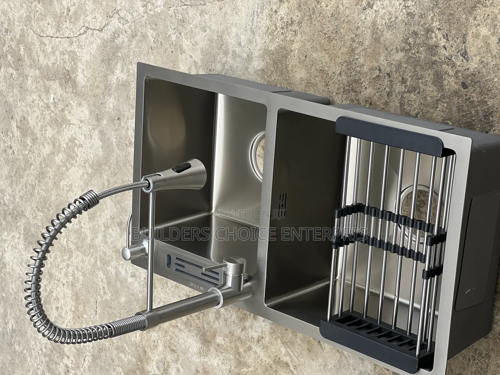 Stainless Steel Double Sink Complete Set