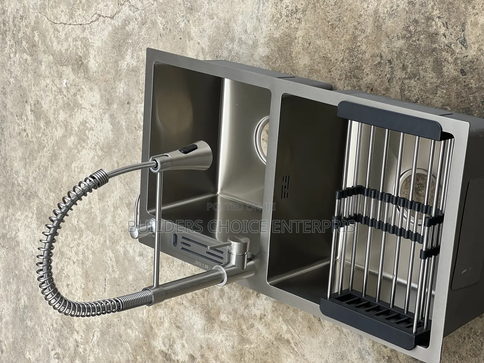 Stainless Steel Double Sink Complete Set