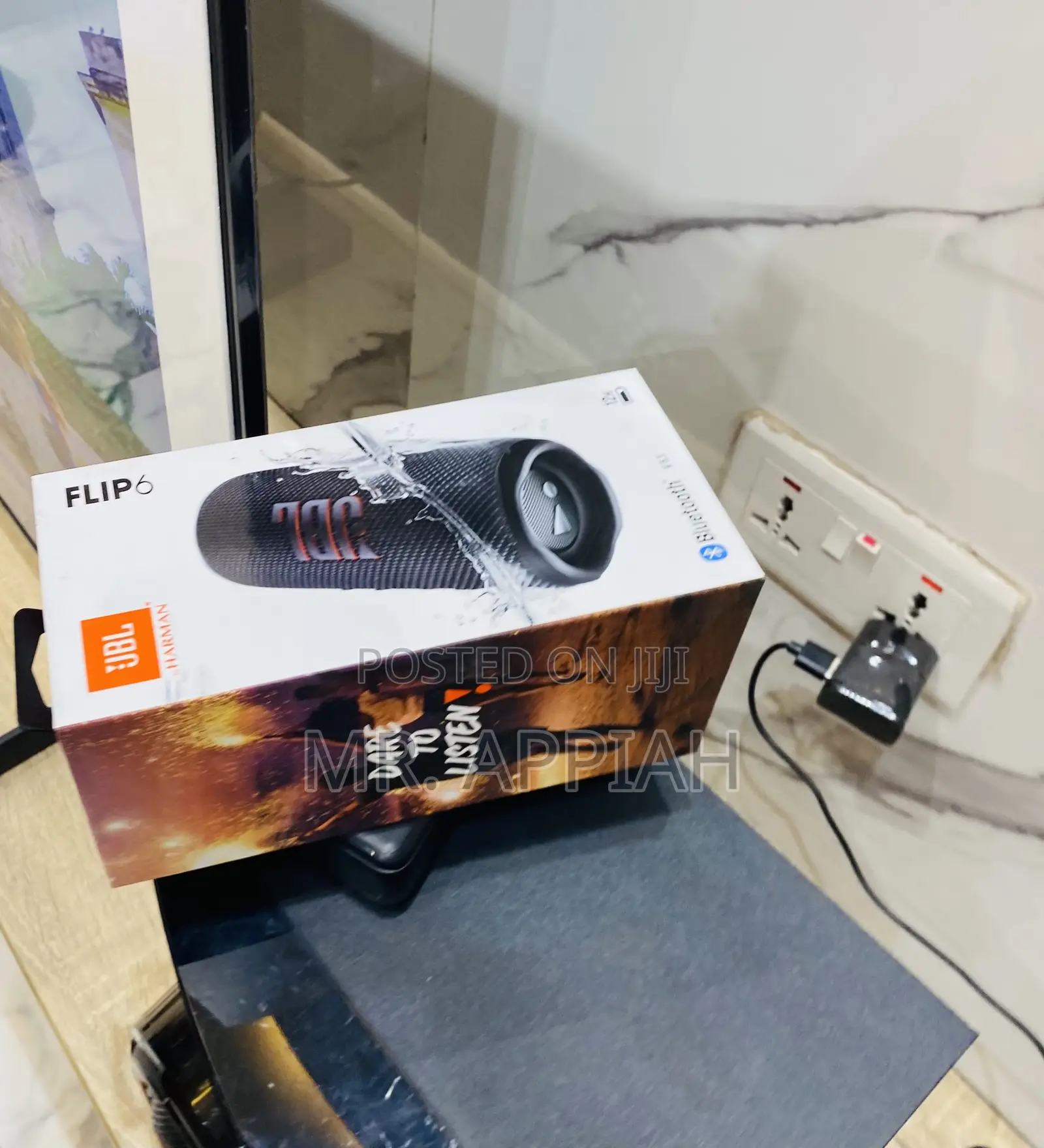 Latest JBL Flip 6 WirelessBluetooth Portable Speaker(Black)