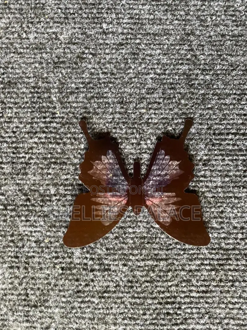 24pcs 3d Colourful Crystal Butterfly Wall Stickers