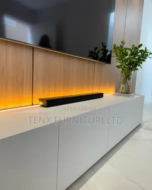 Tv Stand With BACKBOARD and Led Tubes
