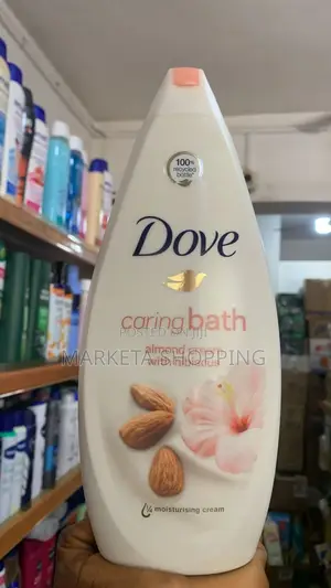 Dove Caring Bath Almond Cream With Hibiscus 750ml
