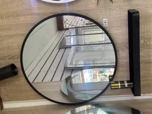 Round Mirror Shelf_black White Mirrors With Shelf