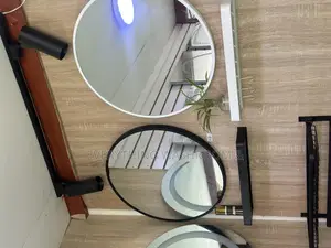 Round Mirror Shelf_black White Mirrors With Shelf