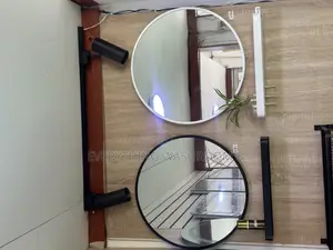 Round Mirror Shelf_black White Mirrors With Shelf