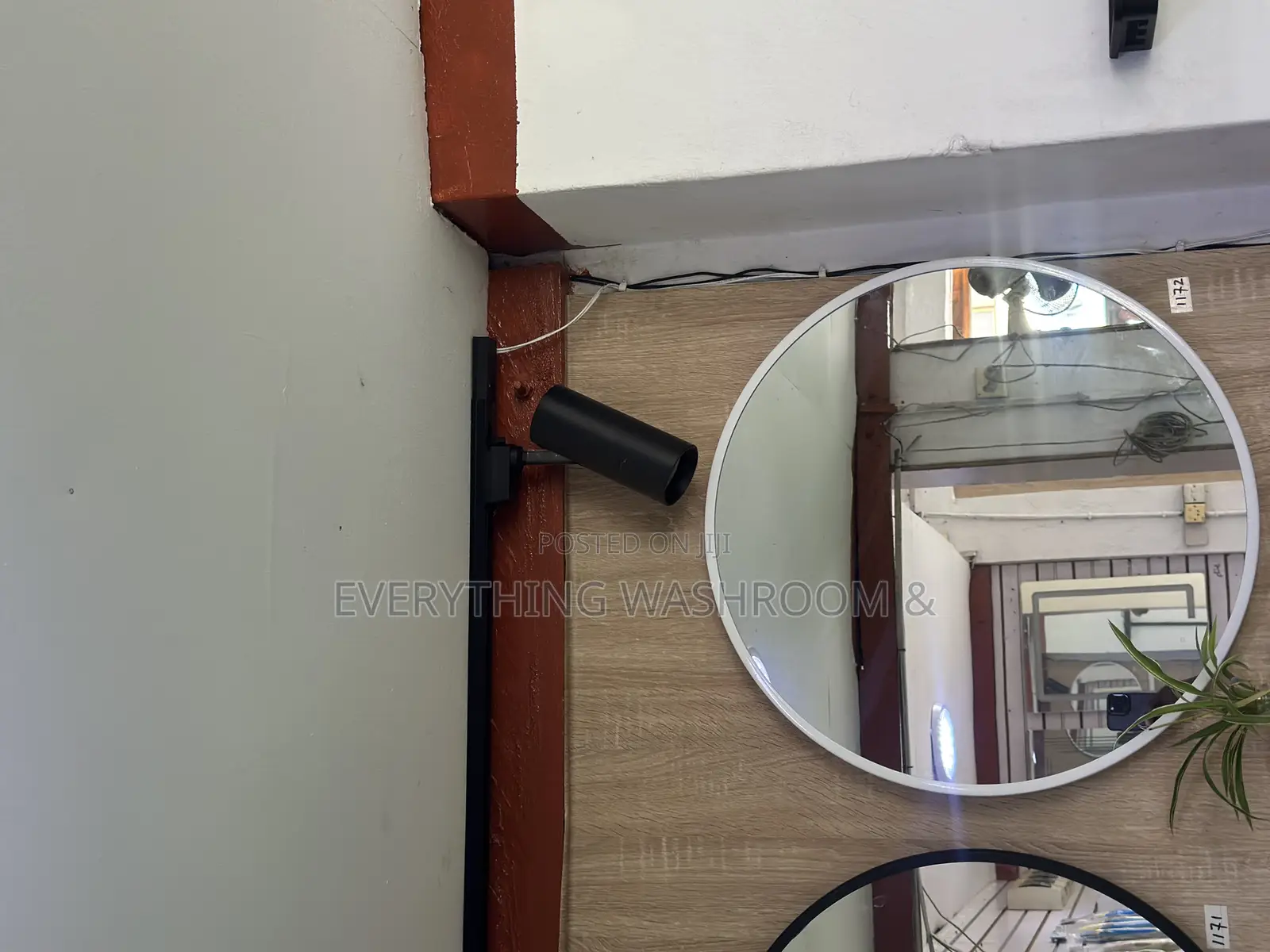 Round Mirror Shelf_black White Mirrors With Shelf