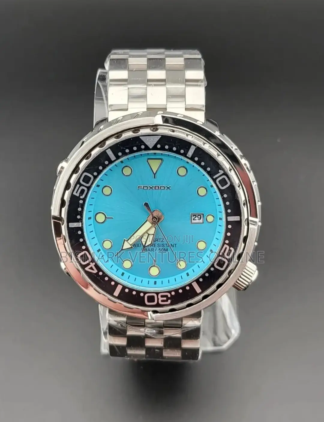 Foxbox Quarzt Stainless Steel Wristwatch 50M Waterproof