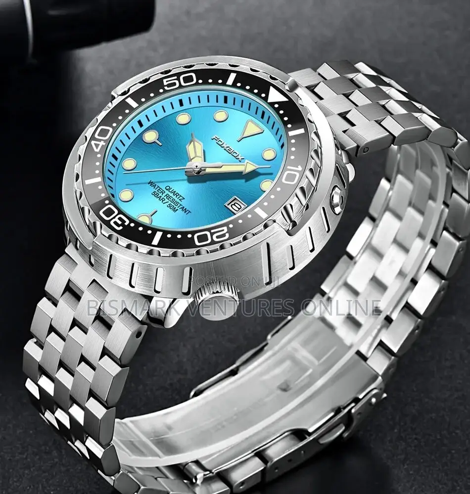 Foxbox Quarzt Stainless Steel Wristwatch 50M Waterproof
