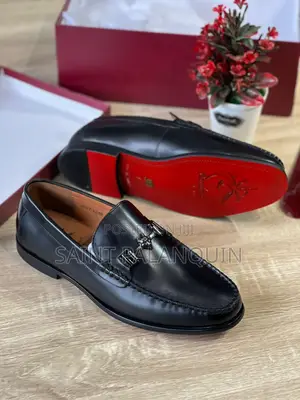 Men Black Easy Wear Leather