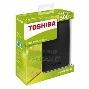 Toshiba External Hard Drive Portable – 500gb Black