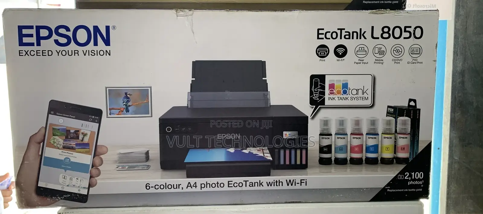 Epson Ecotank L8050 Photo and Id Card Printer