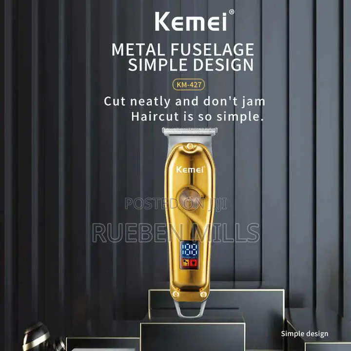 Kemei Km-427 Cordless Chargeable Beard Trimmer Hair Clipper
