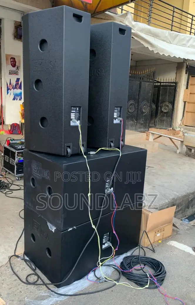 Ev Full Set Speaker With Amplifier Rack Set