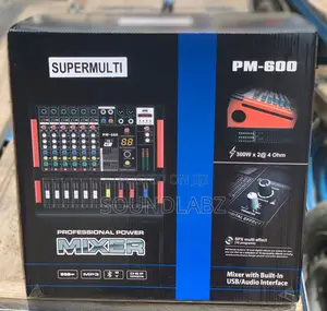 SUPERMULTI PM600 6-Channel Powered Mixer With USB
