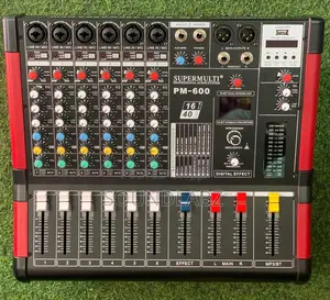 SUPERMULTI PM600 6-Channel Powered Mixer With USB