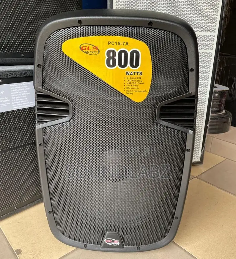 Gls 15inches Bluetooth Speaker With Two Microphones Stand