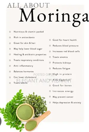 Moringa 2000mg Capsules 100% Raw High Strength Tablets X 60