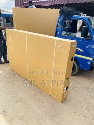 Elegant Black Samsung Qled 85Q60 85 Inch Smart Tv.