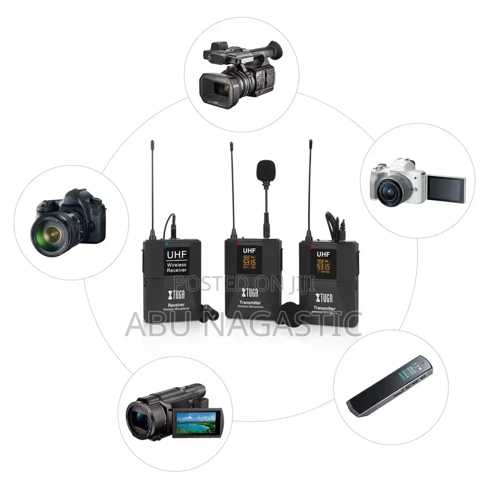 UHF Dual Lavalier Lapel Microphone
