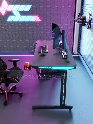 Modern Gaming Table / Computer Desk (7 Colours RGB Light)