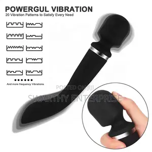 2 in 1 Dildo 6 Inches Wand Vibrator Soft Vagina Clitoral Stimulator