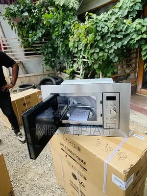 Elegant Gray Midea Am717bs7 17LElectric Built in Microwave
