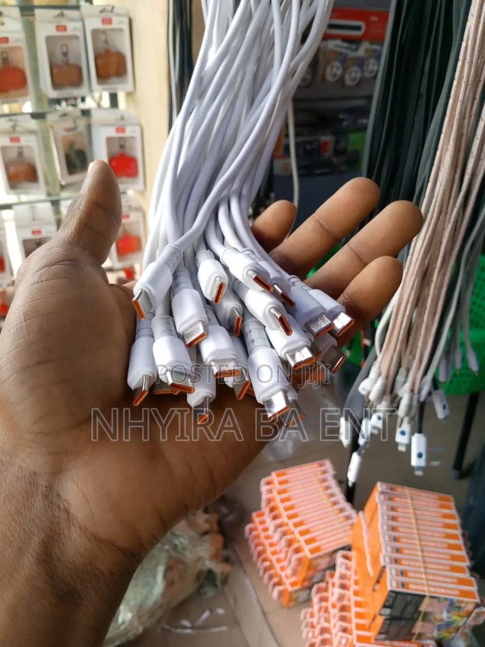 Original Chargers Available Type C, iPhone and Android