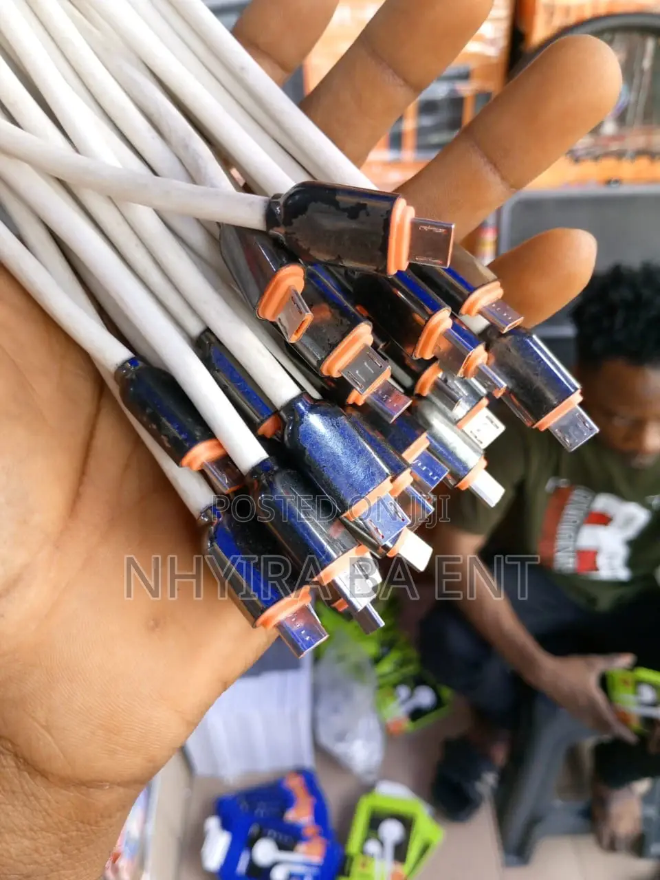 Original Chargers Available Type C, iPhone and Android