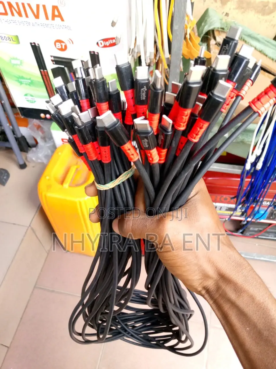 Original Chargers Available Type C, iPhone and Android
