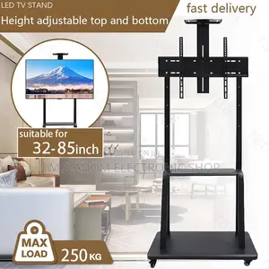Mobile Tv Cart With Wheels Suitable for 32”-85”