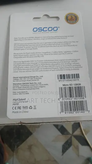Oscoo Micro Sd Card