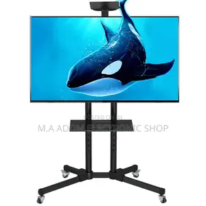 Mobile Tv Stand With Rolling Wheels 33”-70”
