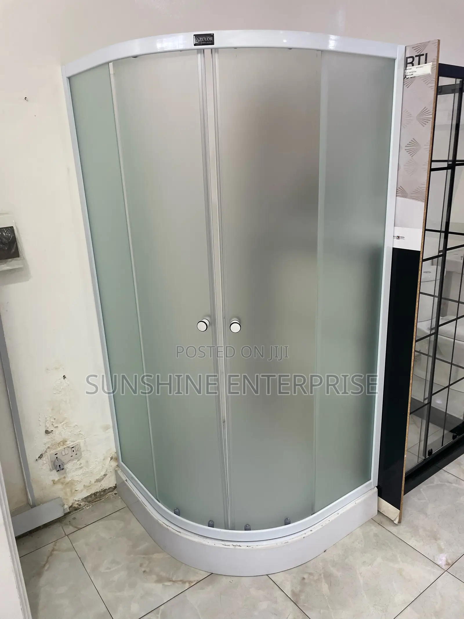 White 90x90 Bathroom Cubicle
