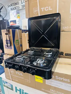 Black Gas Table Top Volcano 4burner