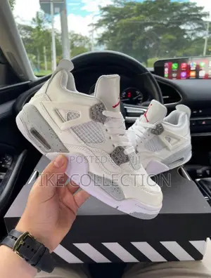 Authentic White Jordan 4 Flight Available