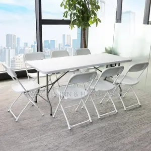 Foldable Event/ Conference Table With 8 Chairs