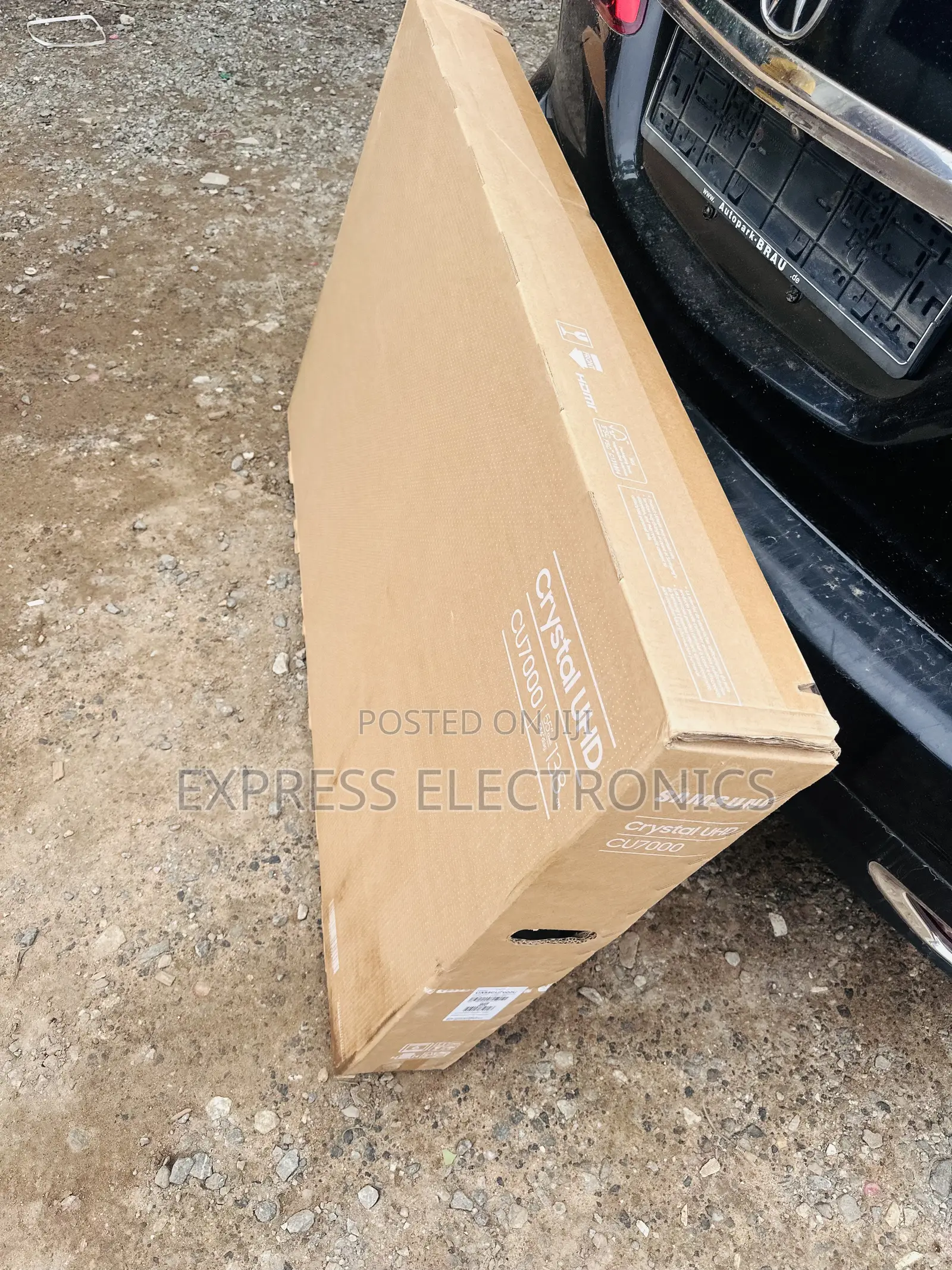 Unique Slim Black Samsung 55”Cu7000 Uhd Smart