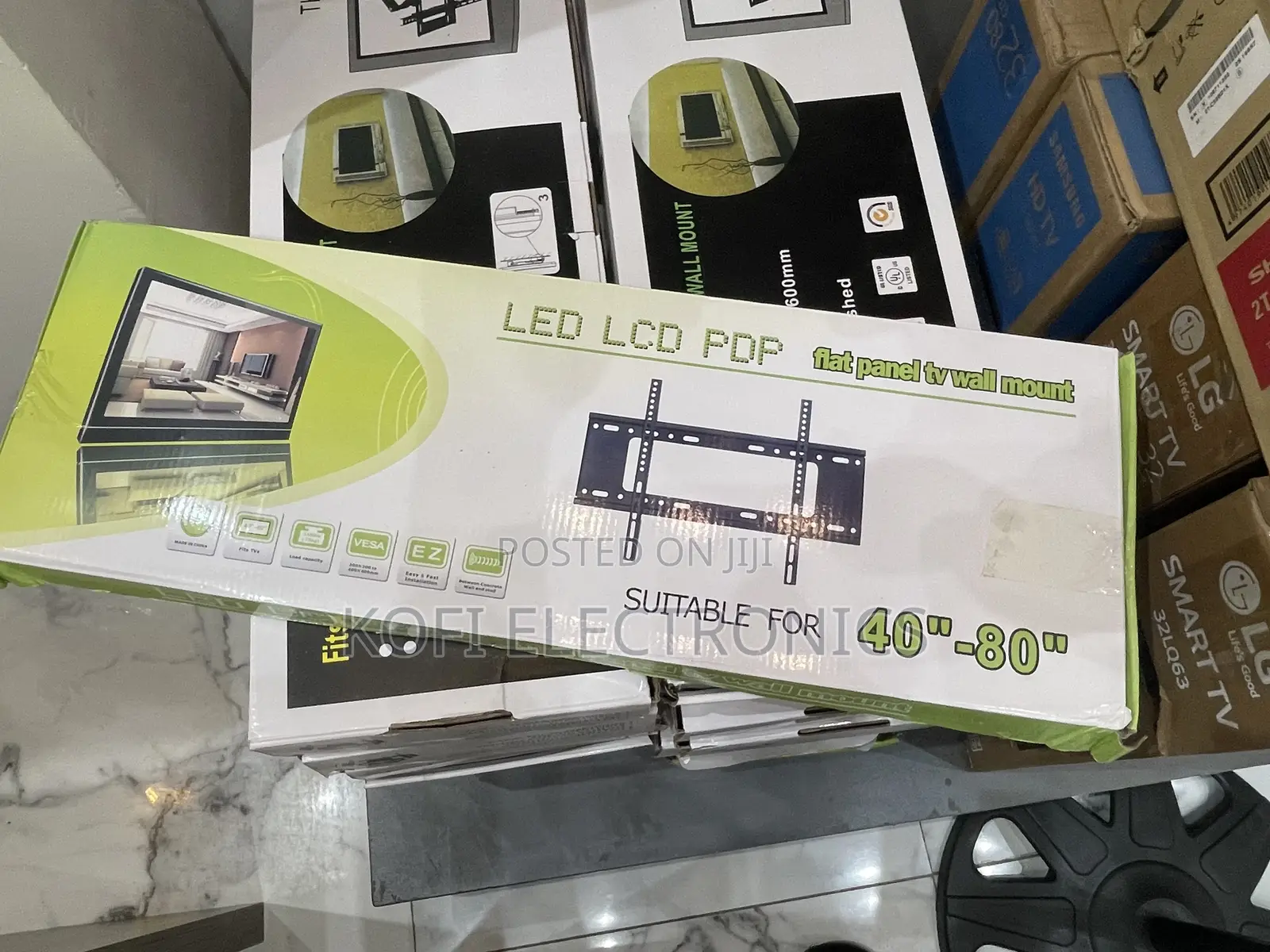 Wall Mount for LED LCD TV 42-80" Ultra Slim Fixed H600mm