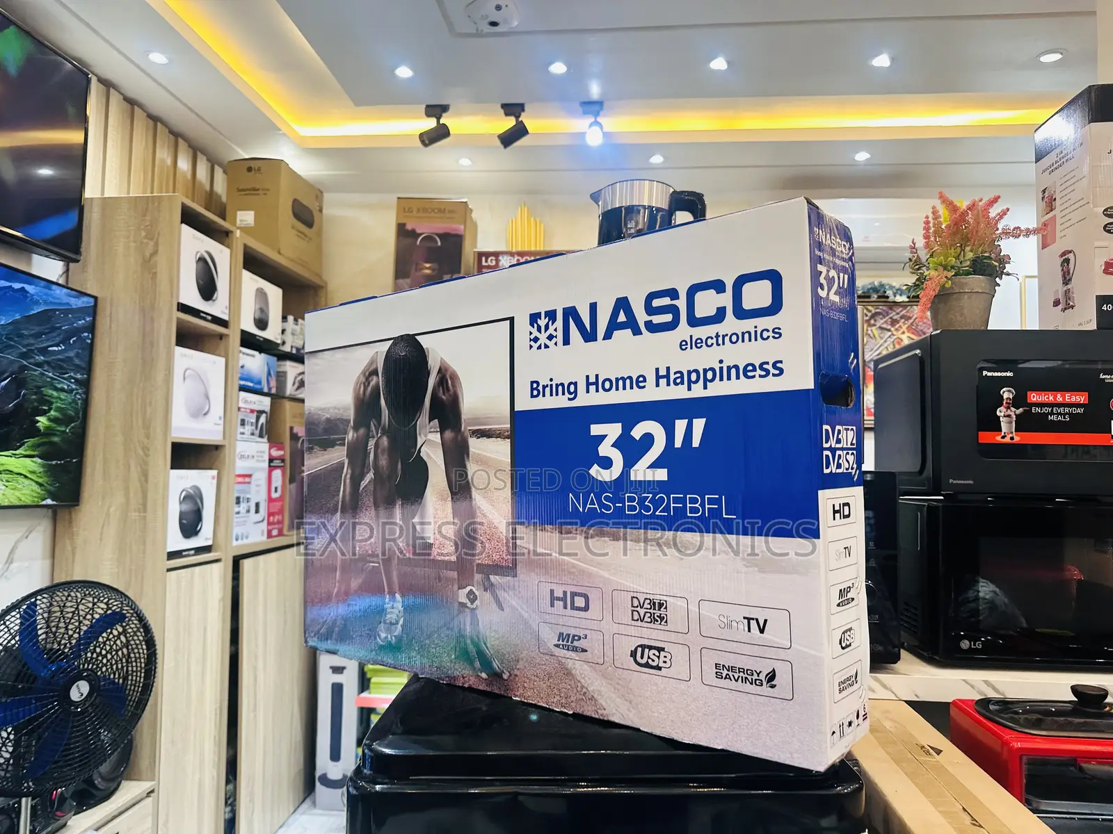 Slim Sleek Nasco 32”Fhd Satellite Digital Image