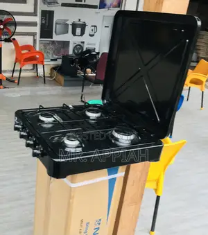 Sealed in Box Yucel(Black)4 Burner Table Top Gas Stove.