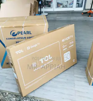 Elegant TCL 50P735 50 Inch Smart Android AI Television.